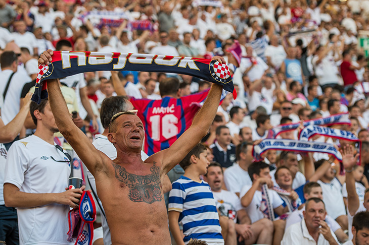 Hajduk split fans hi-res stock photography and images - Alamy